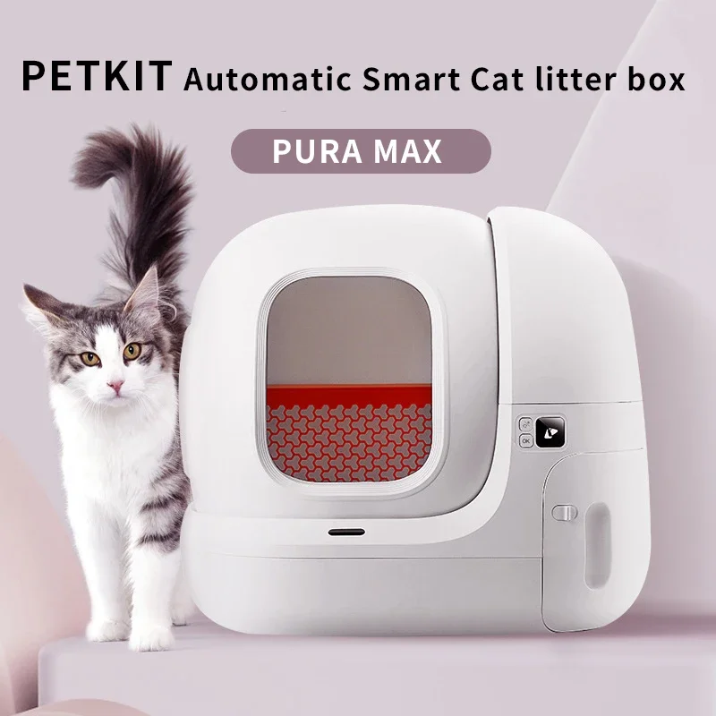 

PETKIT MAX Automatic Smart Cat Litter Box with English App Control Caixa De Areia Inteligente Para Animais De Estimação