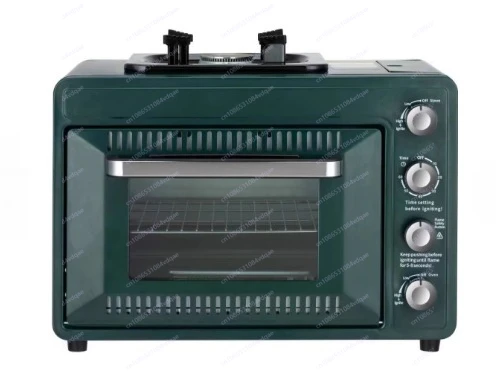 Four à gaz portable d'extérieur, camping en plein air, casserole intégrée, four de 25-30L