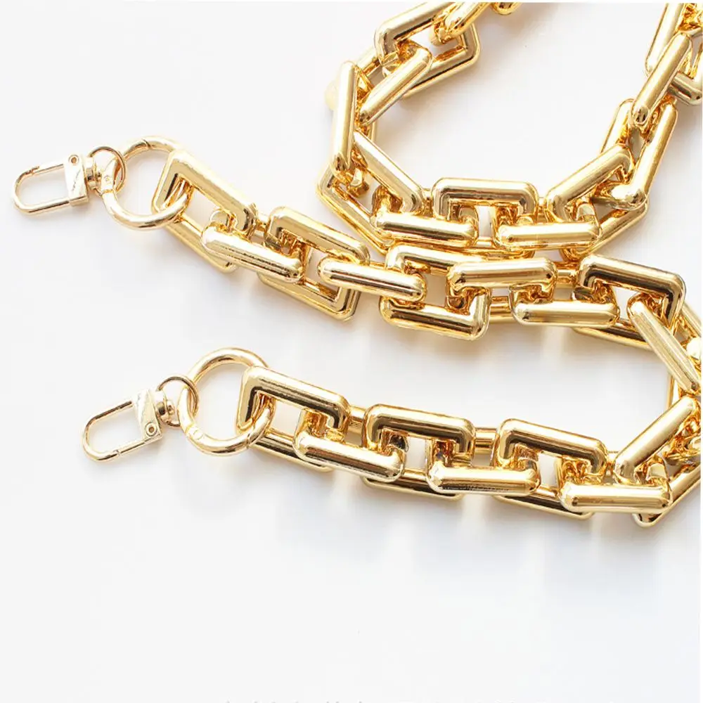 1Pc Handbag Straps Shining Crossbody Bag Metal Purse Chain Bag Chain Shoulder Bags Accessories