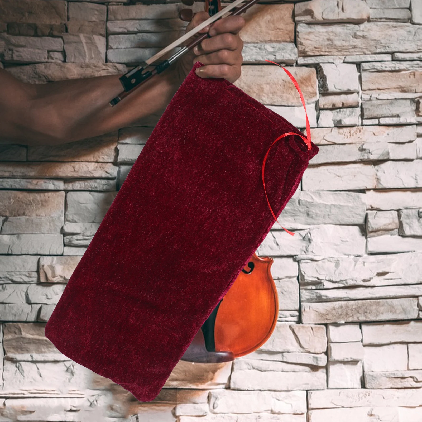 

Violin Covers Lined Protector Bag Fabric Case Travel Carrying Musical Instrument Cloth Storage Scratch Resistant Durable