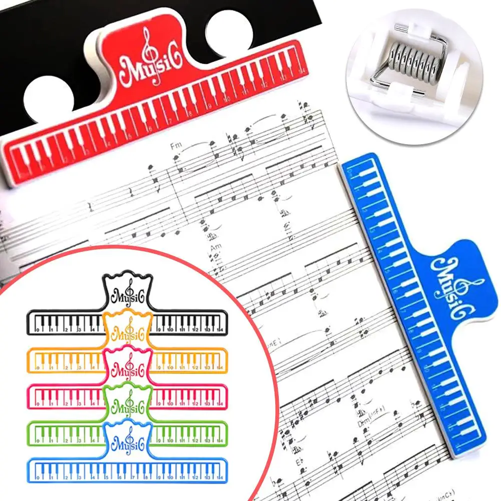 

1pcs Universal Piano Sheet Music Clip Music Score Fixed Holder For Guitar Violin Piano Music Instruments Accessories P4H4