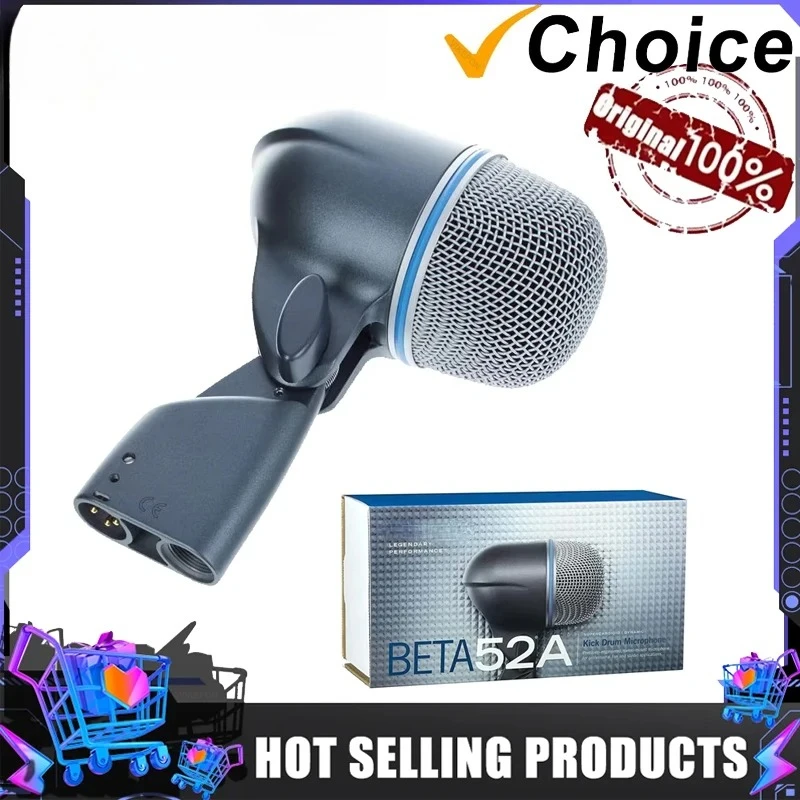 

Beta52A Instrument Microphone Dynamic Bass Drum Wired Microphone Supercardioid Pattern