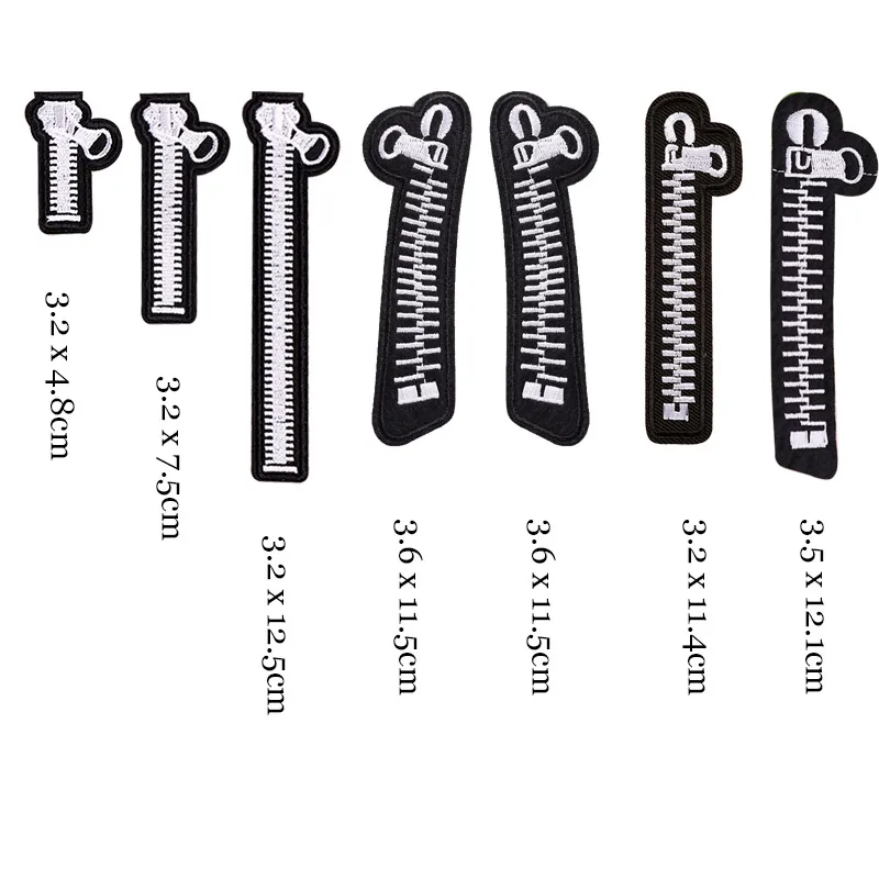 Parches bordados para ropa, con cremallera, estrella, corazón, letras, eslogan, palabra, ropa, planchado, Jeans, apliques, rayas, pegatinas, venta