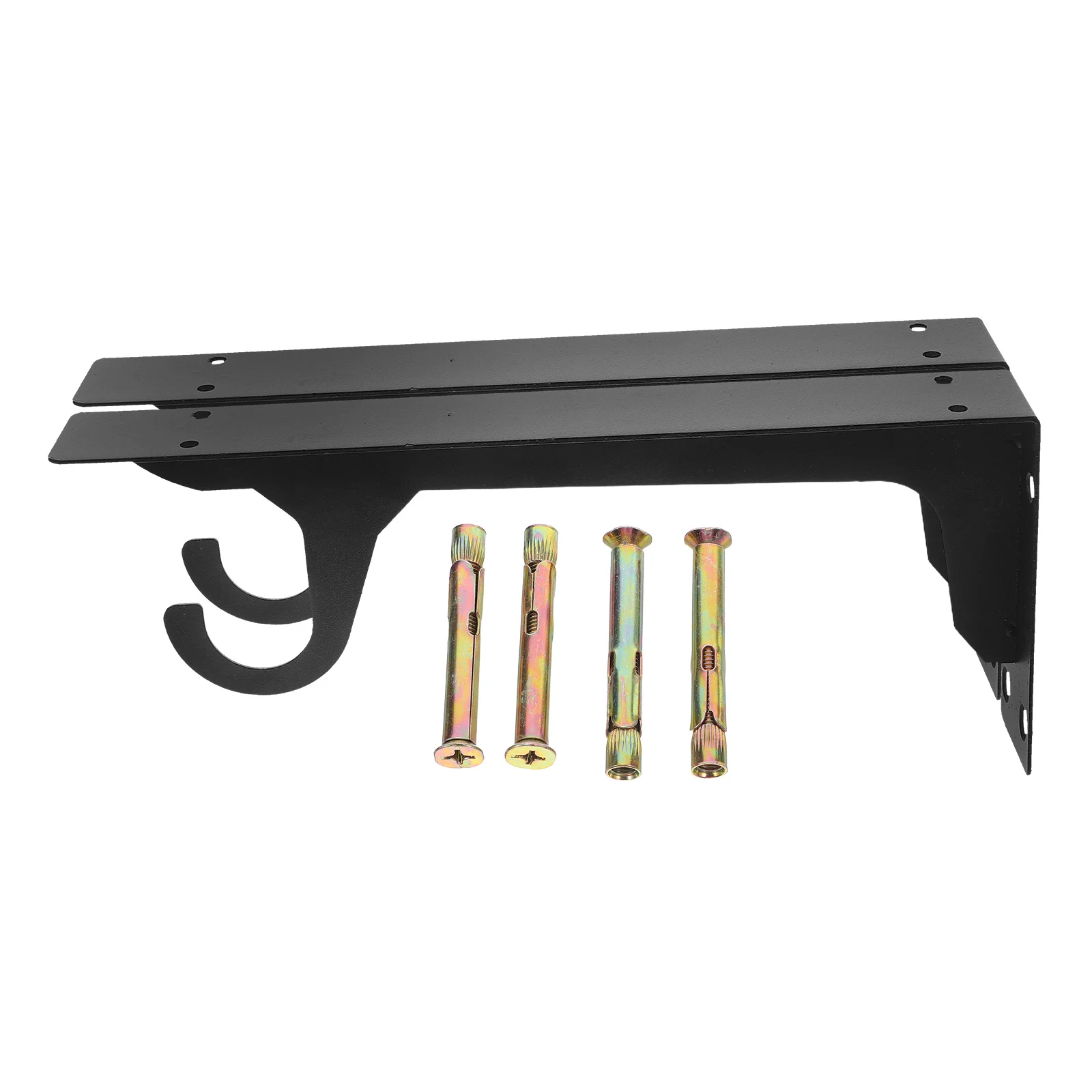 

1Pair Heavy Duty Triangular Rod Bracket Hook Wall Mounted Shelf Support Rack Closet Wardrobe Kitchen Floating Shelf Holder