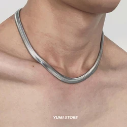 Bold Snake Bone Necklace For Man Woman Titanium Steel Clavicle Chain New Hip Hop Jewelry Unisex Punk Accessories Wholesale
