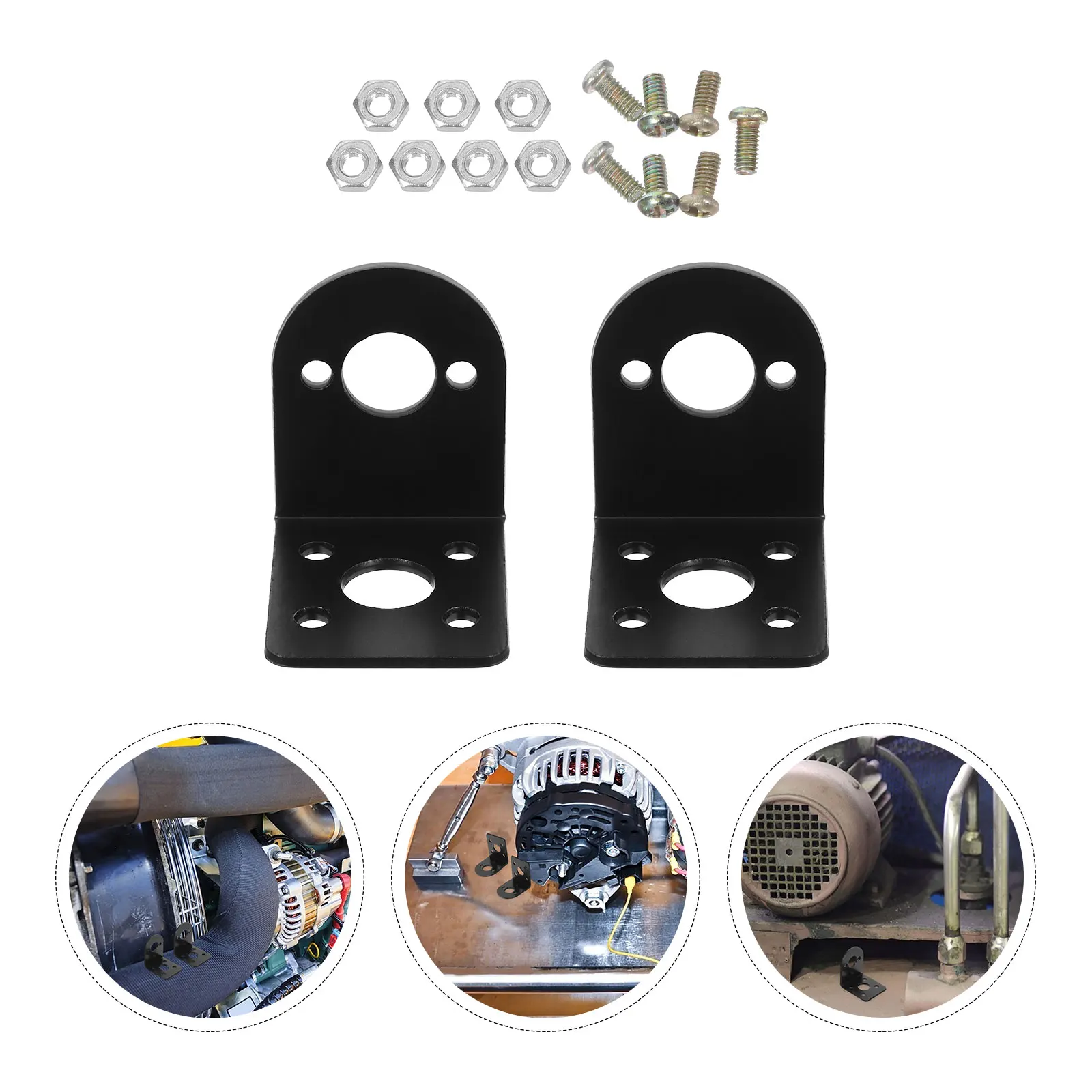 

2pcs Motor Mounting Bracket 390 385 380 DC Trolling DIY L Shape Stable Support Vibration Reduction Hardware