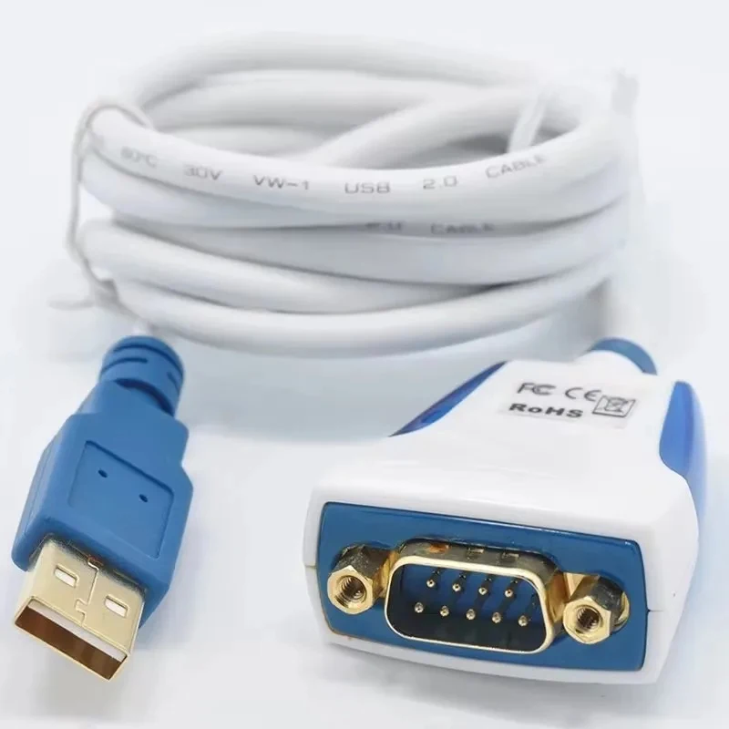 Genuine FTDI US232R-100-BULK USB to RS232 Com Port USB 2.0 to RS232 Converter USB-A to DB9 Serial Cable adapter for Wins Mac OS