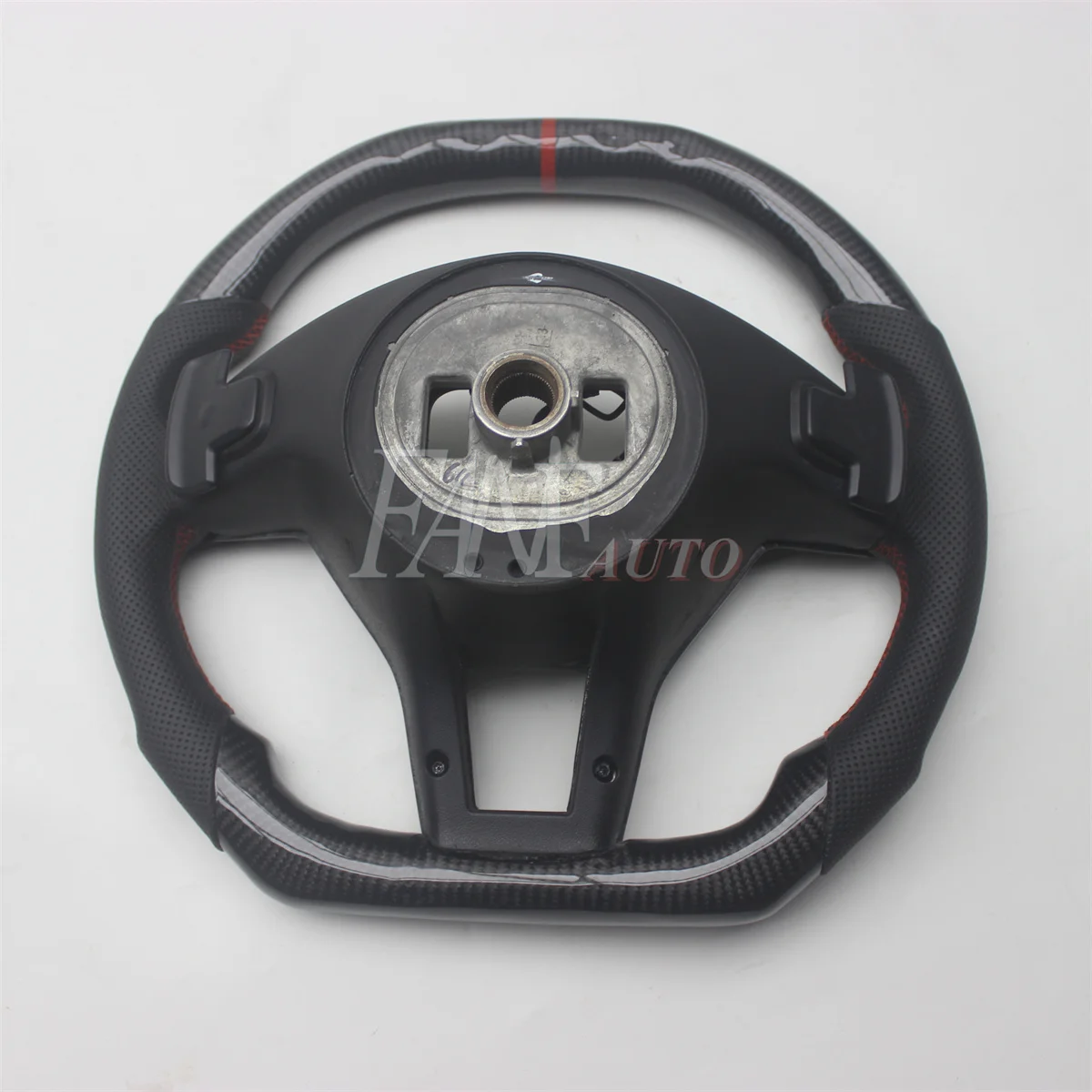 Replacement Real Carbon Fiber Steering Wheel with Leather for Mercedes-Benz W176 W204 W205 W213 CLA GLC GLE450 C63