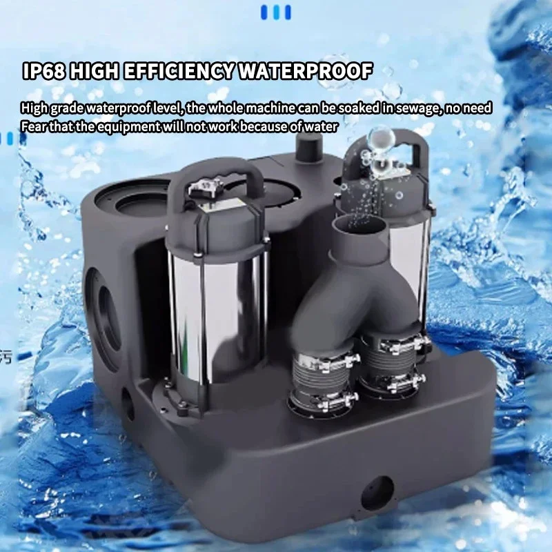 

750W Household Automatic Pumping Sewage Lifter Electric Crushing Toilet Sewage Lifting Pump Motor Crushing Crushing Discharge