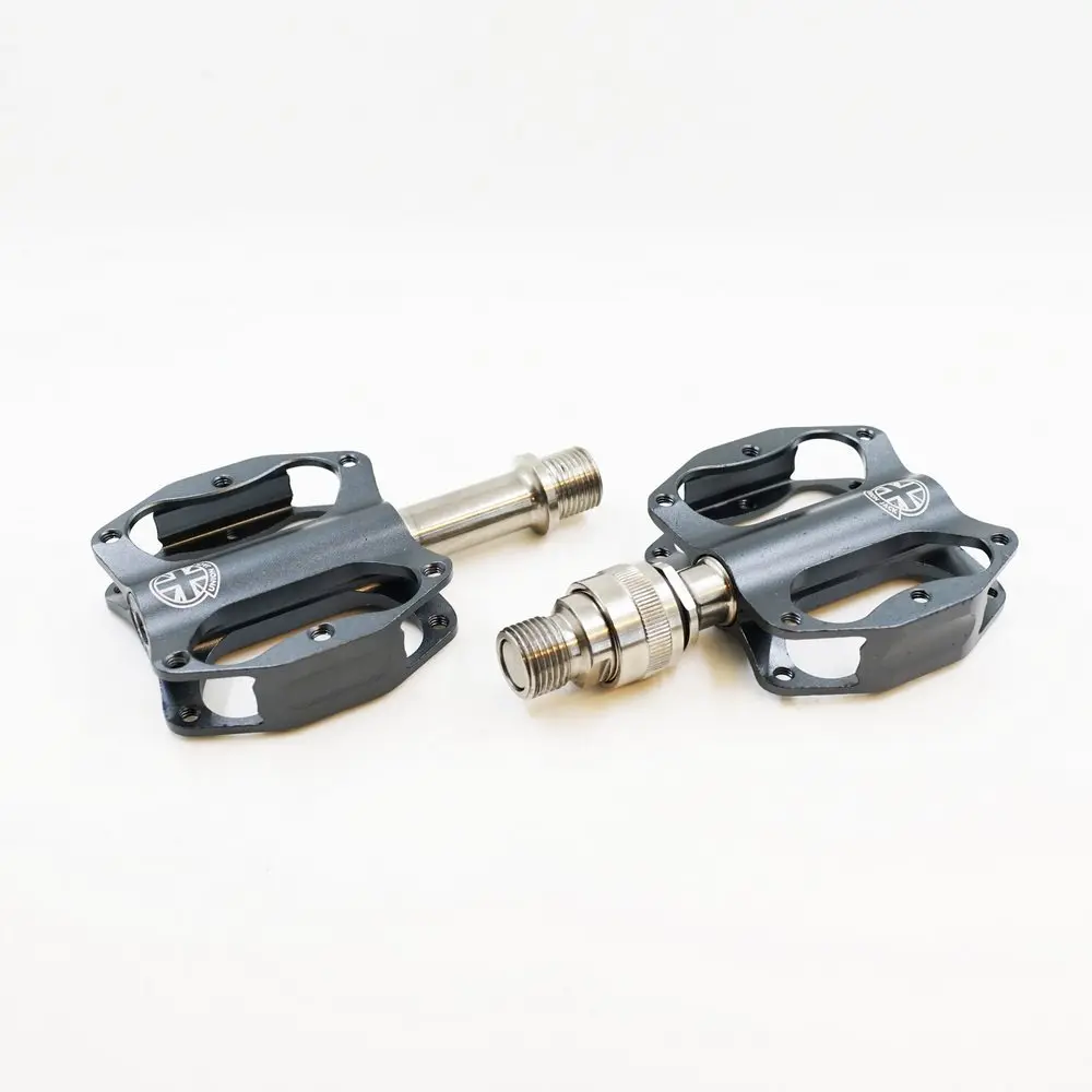 

UnionJack Lightweight Titanium Axle Pedals for Brompton Folding Bike Mini CNC 3-Bearing Pedals