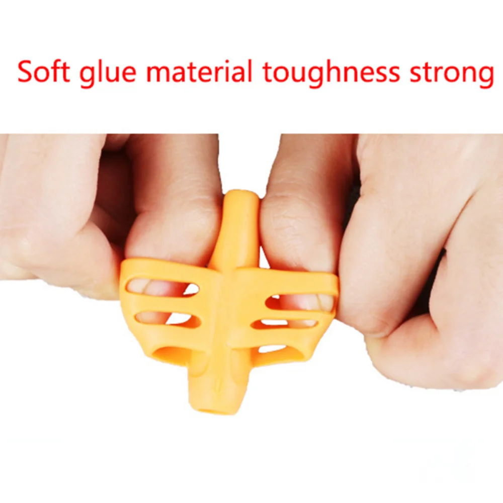 2-Finger Soft Silica ดินสอจับปากกา Grip สำหรับเด็กเขียนการฝึกอบรมเครื่องมือแก้ไข Learning Aid Grip เครื่องเขียน