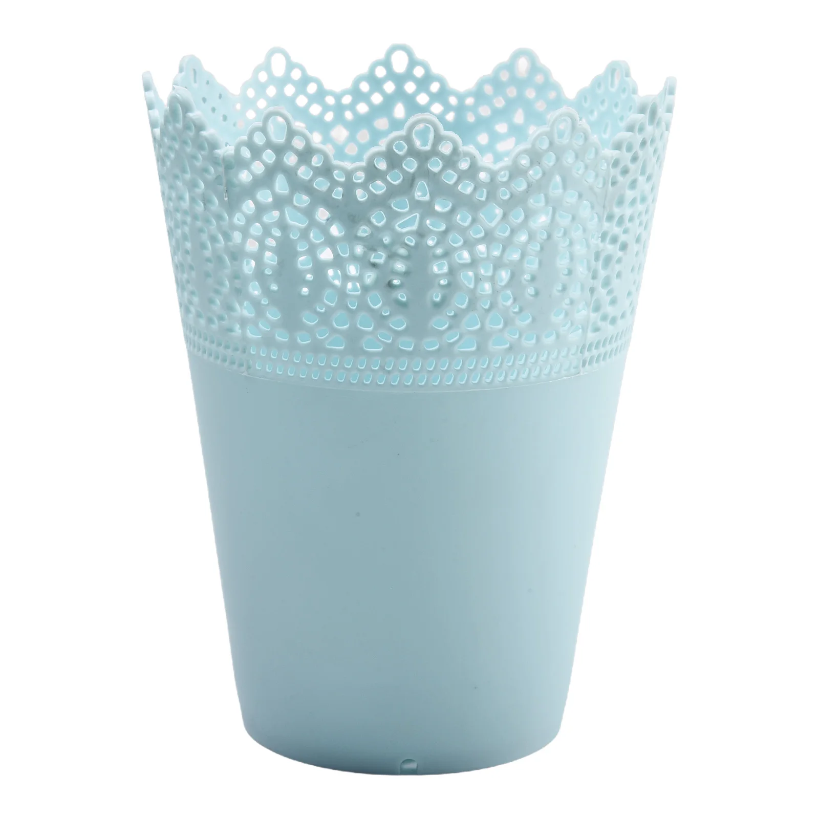 

Flowerpot Flower Pot Desk Dustbin Pens Pot Cosmetics Holder Flower Pot White Yellow Flower Pot Hollow PP Resin Plastic