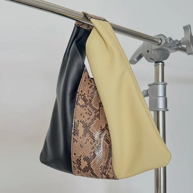 

Тонкие сумки-бродяги из натуральной кожи для женщин, роскошные дизайнерские сумки и кошельки, новинка 2025 года, из спилка кожи крупного рогатого скота в стиле пэчворк на плечо