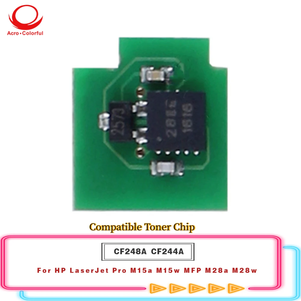 

Совместимый чип тонера CF248A CF244A для HP LaserJet Pro M15a M15w MFP M28a M28w, чип картриджа лазерного принтера 1K