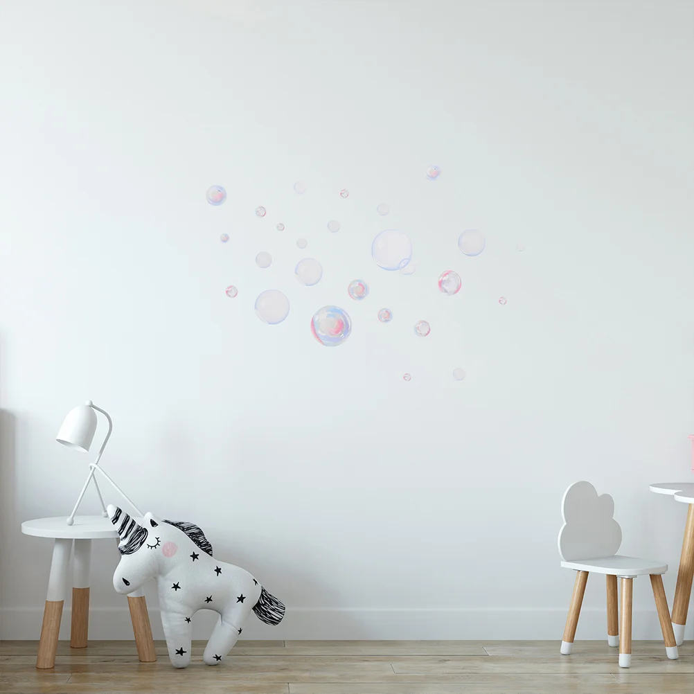 

4 Sheets Water Bubble Wall Decal Ocean Theme Home Bathroom Decor Stickers Kids Room Mermaid Party DIY Bubbles Pattern