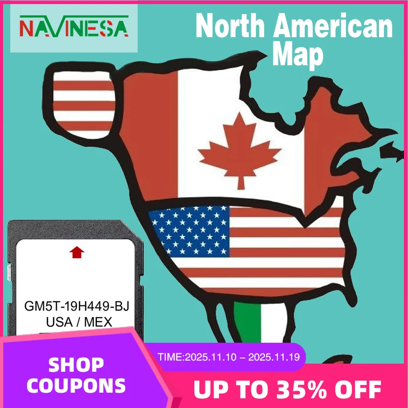 

32GB SD Card for Ford C-Max 2013-2015 Navigation Map Version15 Data GPS Map USA MEX 2024 Sat Nav