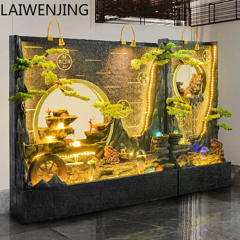 

SGF New Chinese Style Artificial Rock Water Curtain Wall Flowing Water Screen Ornament Landscape Decoration