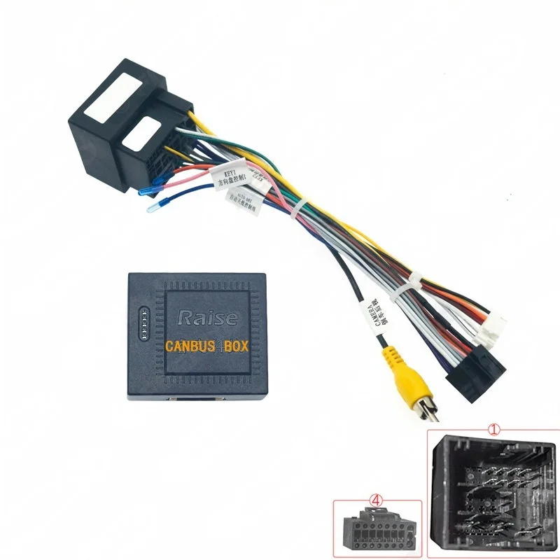 

Жгут проводов, декодер шины CAN, разъем RCA, автомобильный Android-блок, кабель-адаптер для Peugeot 308 4008 408 508