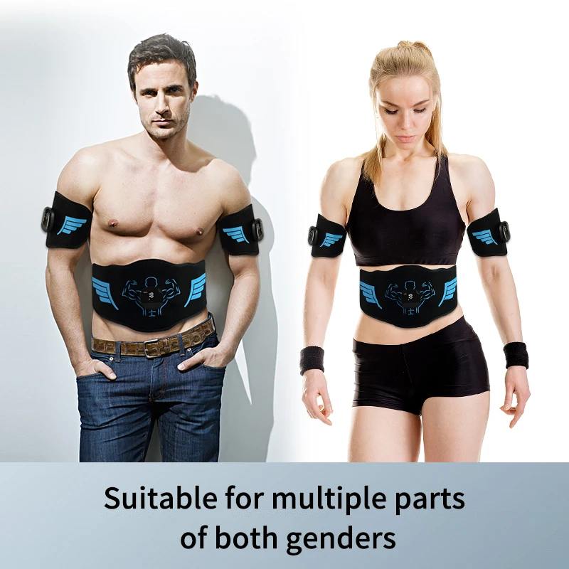 EMS Muscle Stimulator Abs Trainer Abdominal Massage Belt Muscle Toner Calorie Consumption Display Lose Weight Fat Burn Massager