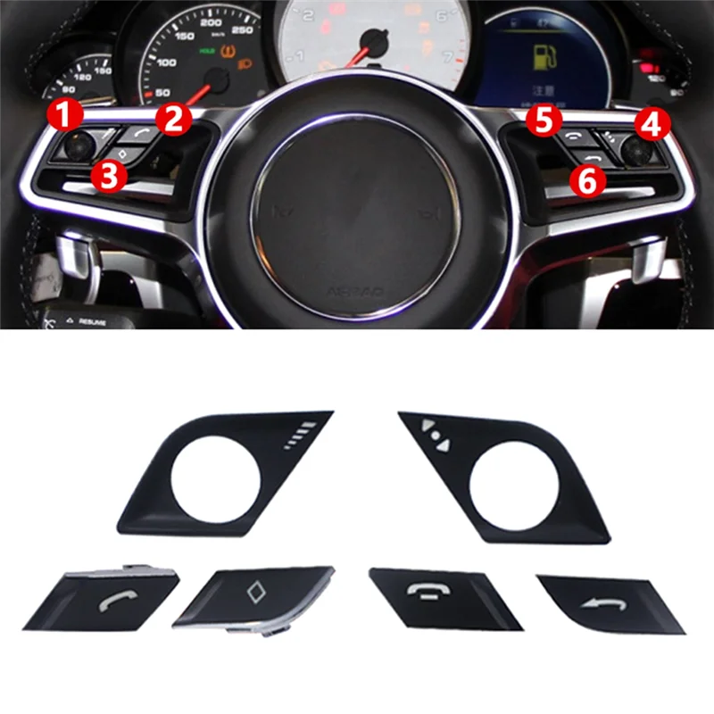 High Quality Steering Wheel Multi-Function Button Volume Adjustment Phone Switch For Porsche Cayenne 15-16 For Macan 2014-