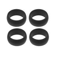 4Pcs Men Gym Accessories Body Build Rings Silicone Ring Sports Finger Gym Accessories Body Build Rings Fashion Jewelry