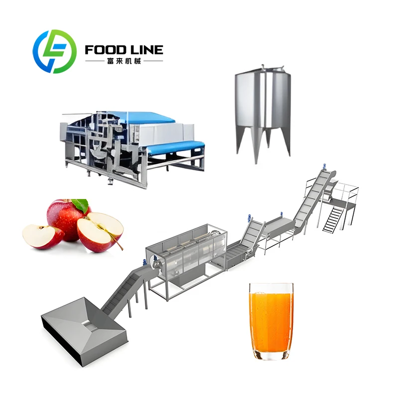 Customized Complete Fruit Juice Production Plant Line Concentrate Fruit Juice Processing Equipment High Efficiency Beverage