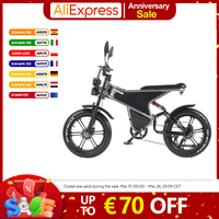 RANDRIDE DM711 Two Wheels Electric Bike 1000W Motor 20*4.0'' Fat Tires E-Bike 45km/h Max Speed 48V20Ah Battery 65-75km Max Range