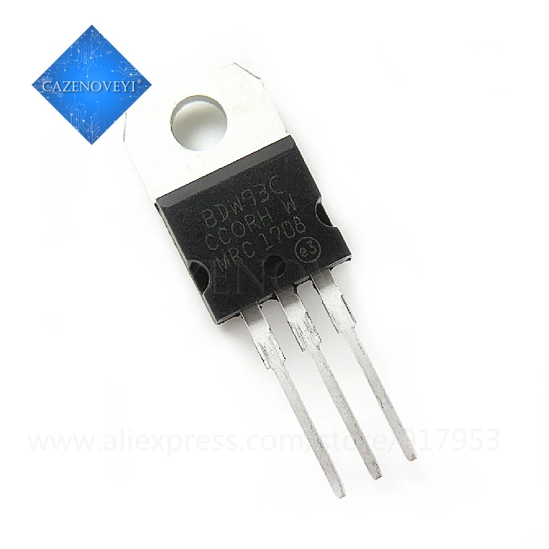 

High quality seller 10pcs/lot BDW93C BDW93 TO-220 100V 12A In Stock