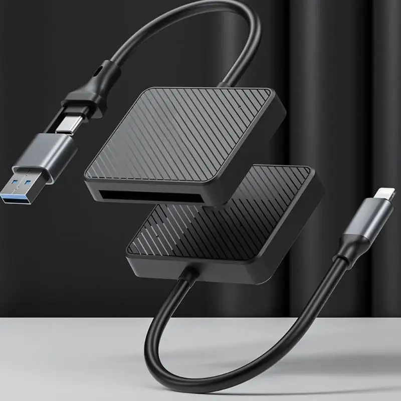 R53C Compactly & User-Friendly CFCard Reader with Double USB Interfaces for Easy Use Across Different Operating Systems