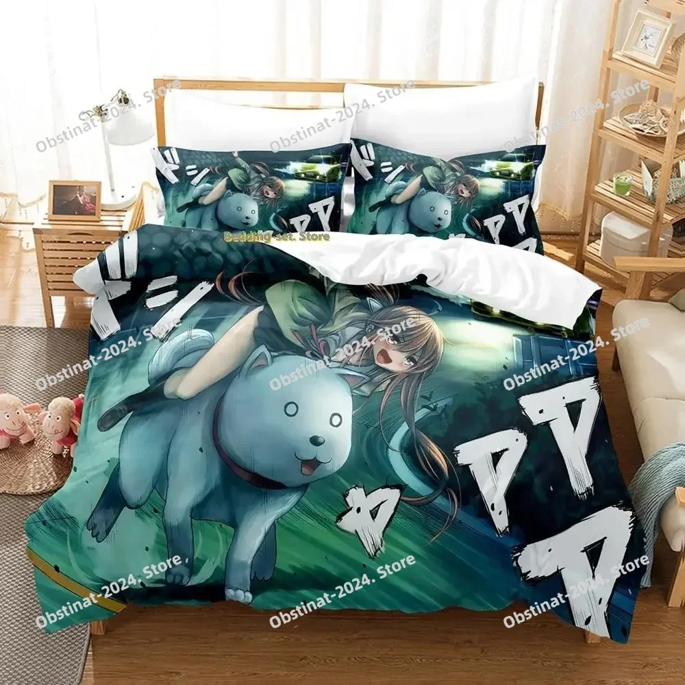 

New Aho Girl Bedding Set Single Twin Full Queen King Size Bed Set Adult Kid Bedroom Duvet cover Sets Cool Anime Bed Sheet Set