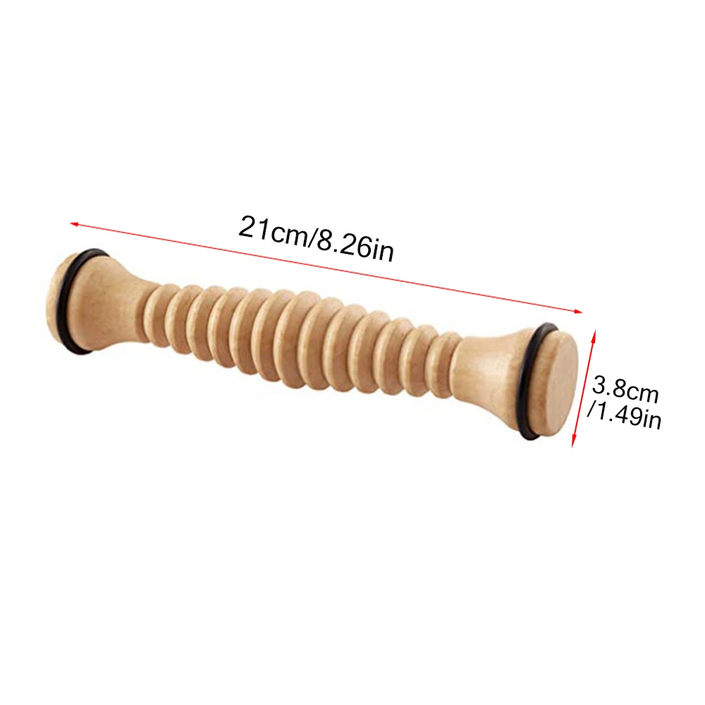 1Pcs Body Back Wooden Foot Roller,Foot Massager Roller Tool for Plantar Fasciitis,Stress Relief,Relaxation,Diabetic Neuropathy