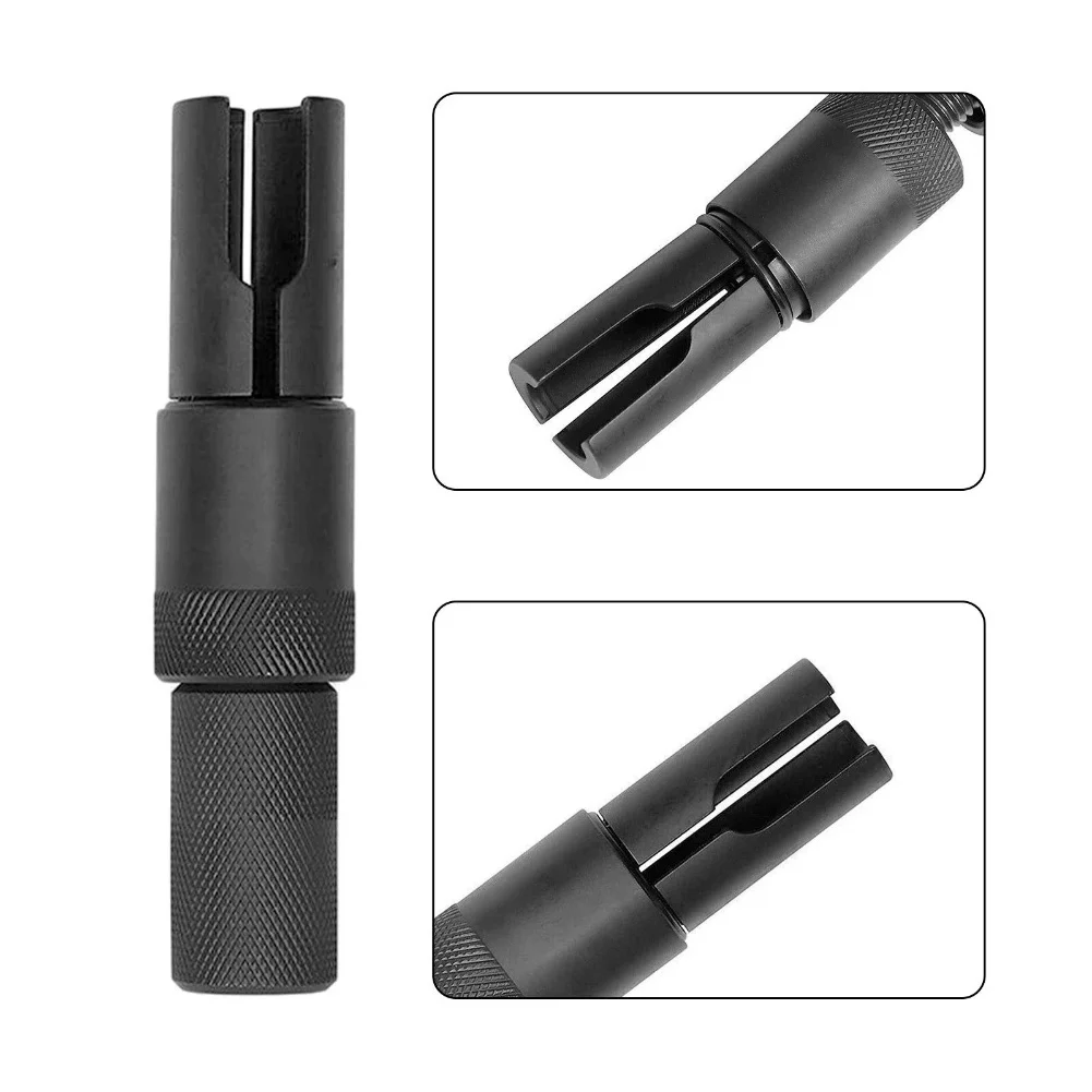 أدوات صيانة السيارات ملحق أداة المحرك الأسود حاقن الوقود أداة مجتذب العلامة التجارية الجديدة حالة سهلة التركيب المواد المعدنية