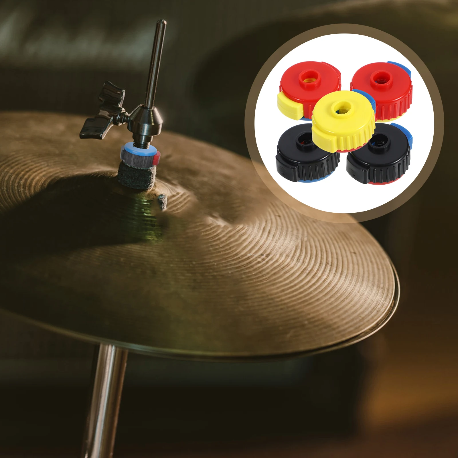 

Snare Drum Quick Release Cap Screw Crash Cymbals Accessories Yellow Hard Plastic Nut