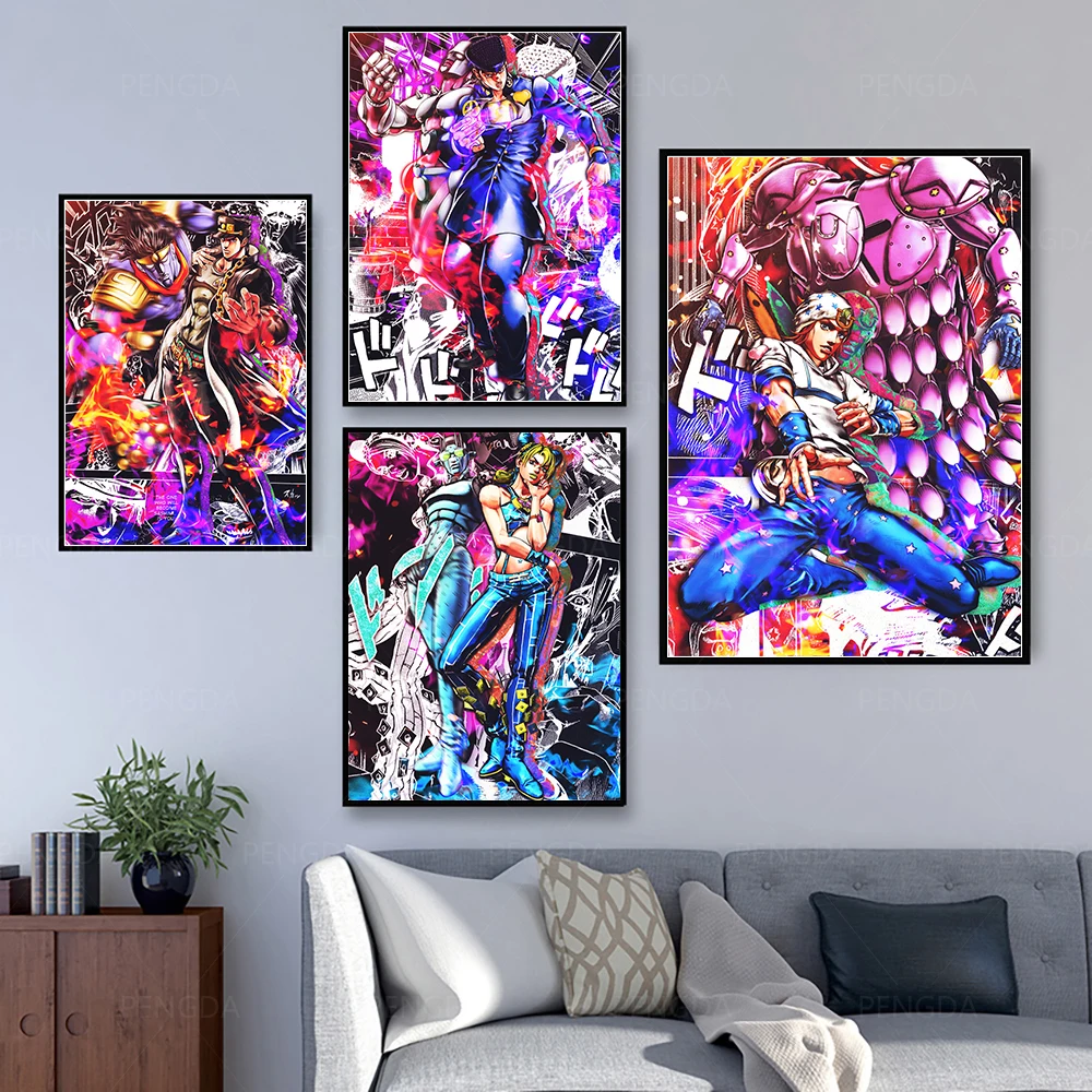 5D Diy Diamond Painting JoJo S Bizarre Adventure Action Japan Anime  Full Square Diamond Embroidery Cross Stitch Mosaic