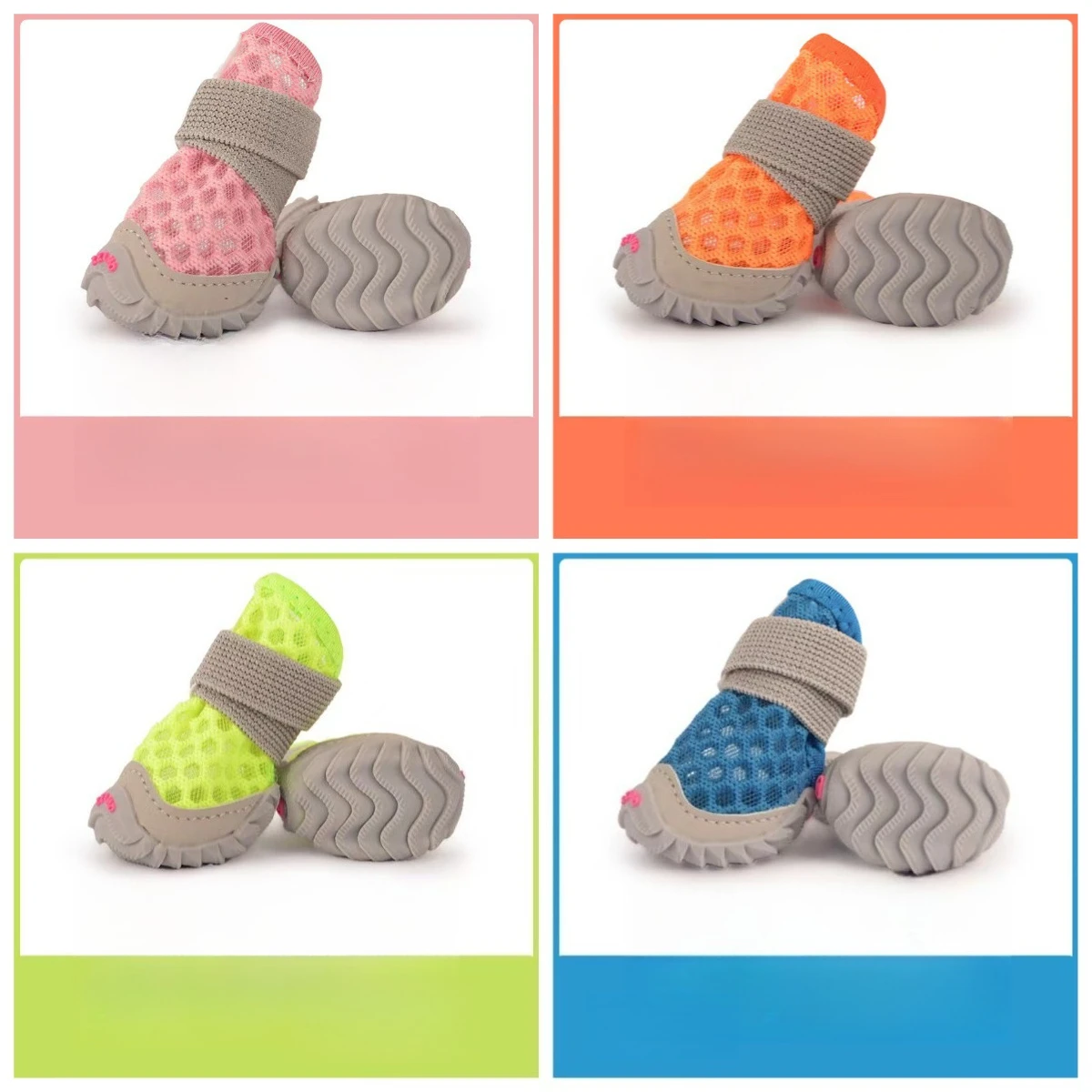 Dog shoes spring and summer pet teddy than bear mesh soft sole breathable, soft sole breathable small dog dog shoes