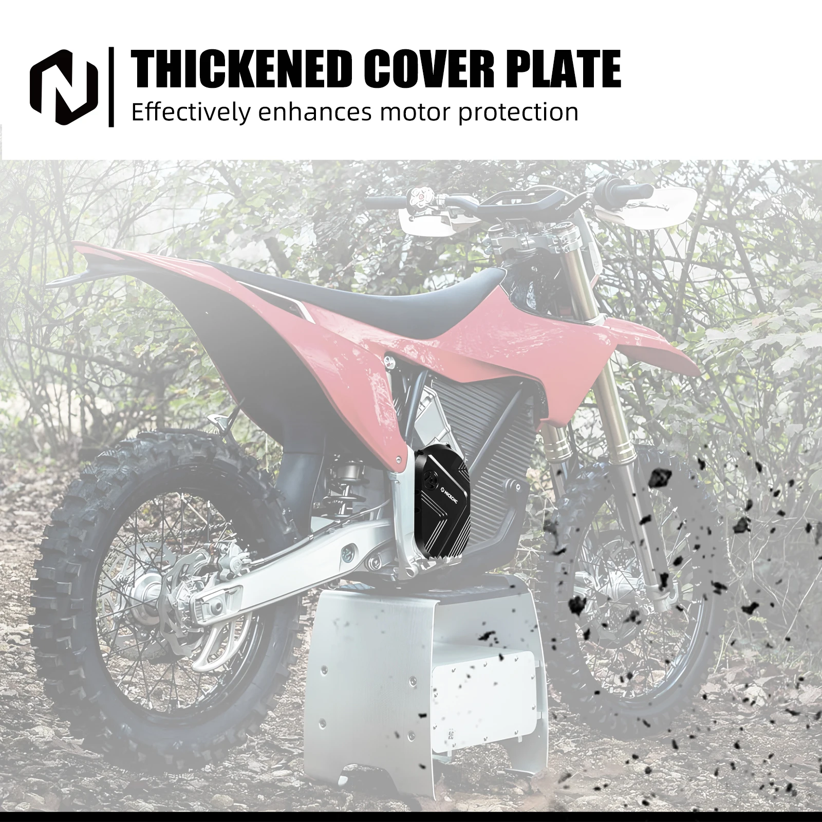 NICECNC For Strak Varg EX Motor Cover Electric Dirt Bike Enlarged Right Side Motor Guard Aluminum For STARK VARG MX 2025 2024