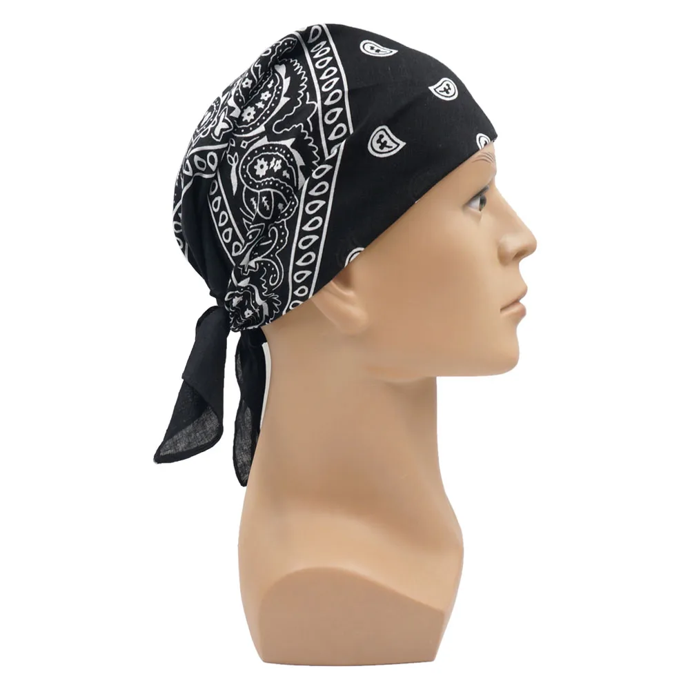 100% bawełna chustka w stylu paisley czeski HipHop unisex maska ​​na twarz z pałąkiem na głowę uniwersalna opaska na szyję na zewnątrz kaptur motocyklowy krawat na szyję