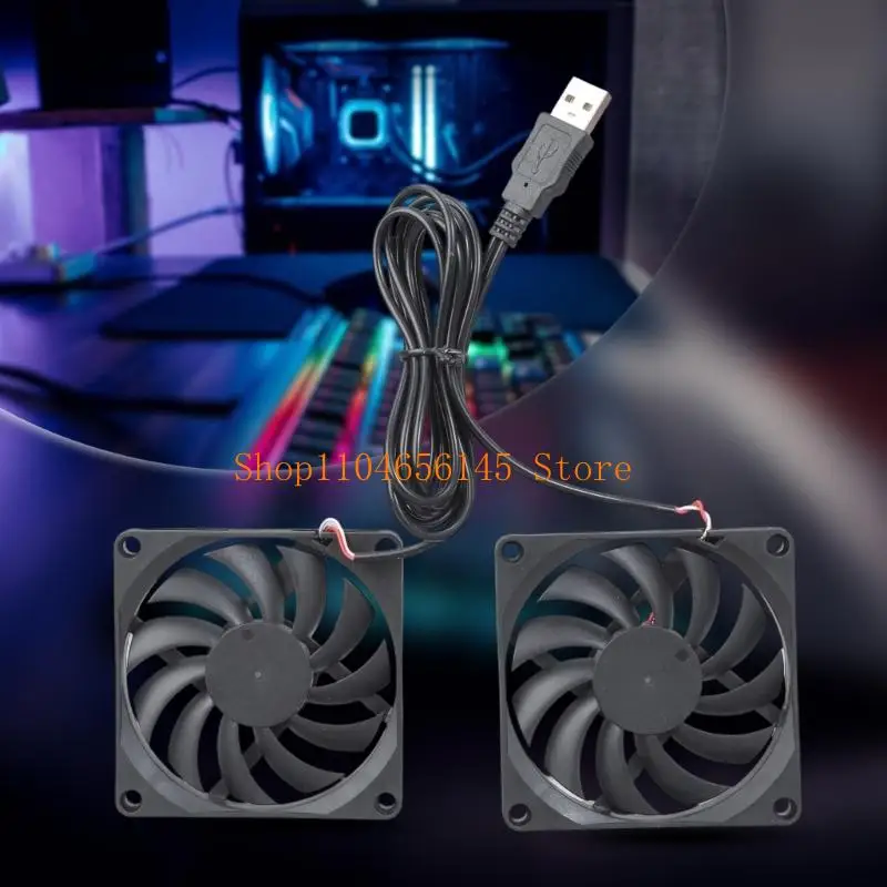 

Двойной 80 мм USB 5 В постоянного тока 0,21 А охлаждающий вентилятор 1900PRM для 3D-принтеров и процессора ПК с тихими масляными подшипниками