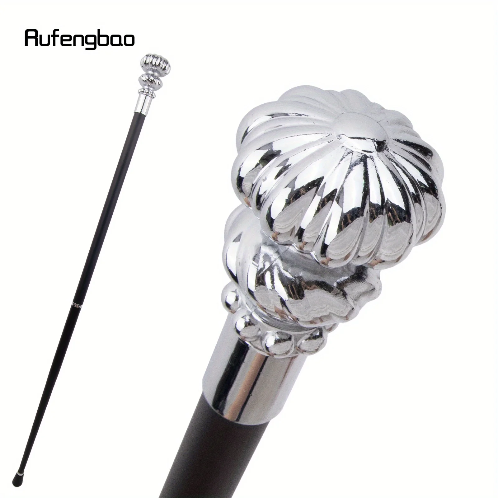 Witte Luxe Bloem Lijn Handvat Mode Cosplay Wandelstok Party Riet Elegante Crosier Stick 93cm Prestaties Podium Riet