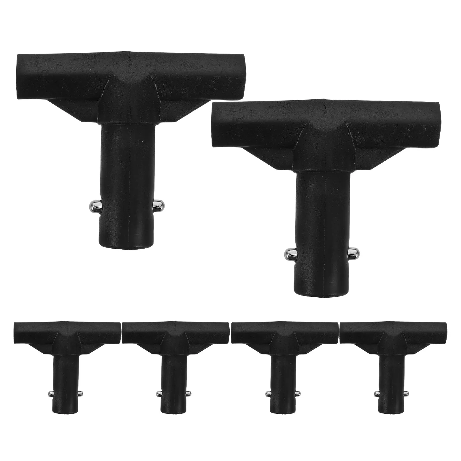 6Pcs Trampoline Pole Covers T Shaped Pipe Sleeves Stable Enclosure Pole Caps Replacement Parts for Noise Reduction