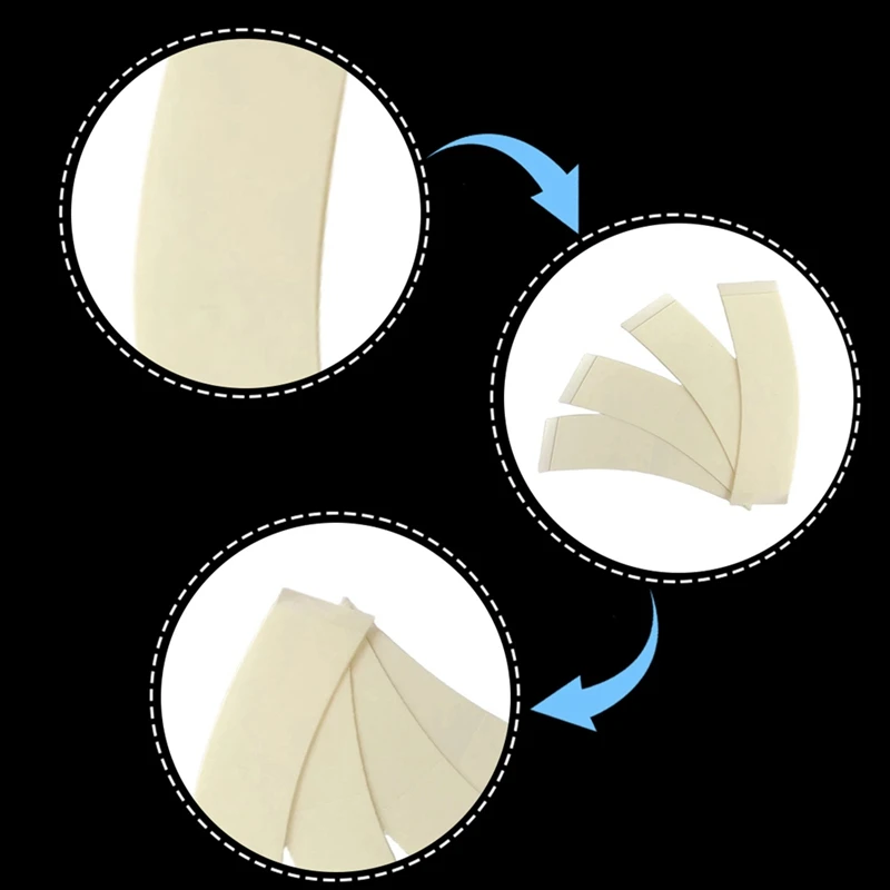 108 teil/los stark klebende Haars ystem Verlängerung streifen starke Perücke doppelseitiges Klebeband wasserdicht weiß für Toupet/Spitze Perücke Film