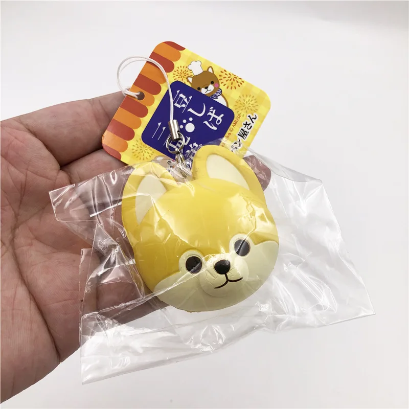 

Cute Simulated Small Animal Shiba Inu PU Slow Rebound Toys Creative Soft Pinch Music Fidget Toy Child Adult Decompression Toys