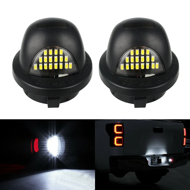 اكسسوارات السيارات لوحة ترخيص مزهرية مضيئة مزودة بقاعدة LED مصباح لعلامة فورد F150 F250 F350 1999-2016