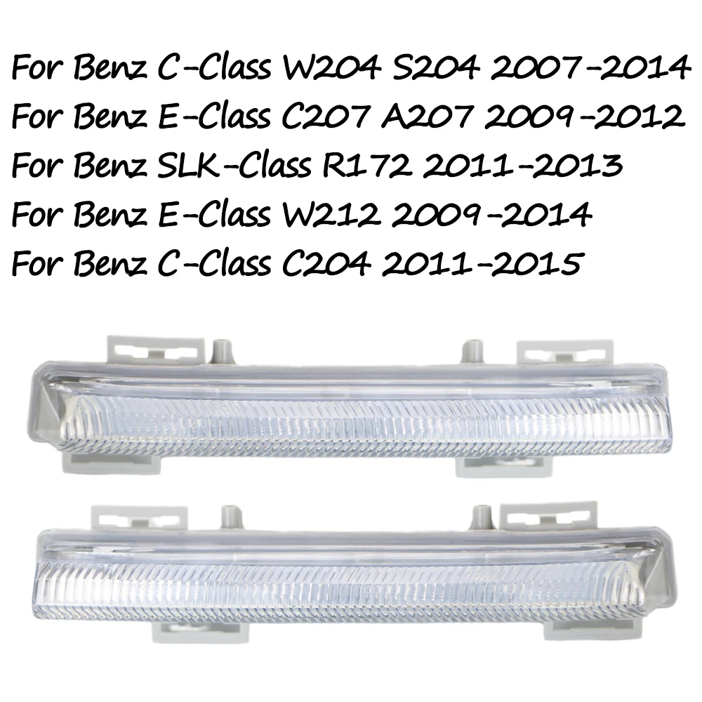 

Дневные ходовые огни и противотуманные фары для Mercedes-Benz R172 C207 A207 W212 W204 C204 S204 2007-2014, передний бампер, A2049068900 A2049069000