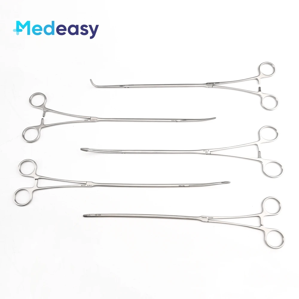 Medical Thoracoscope Surgical Instruments VATS Thoracic Hemostatic Forceps Thoracic Instruments Hemostat Forceps