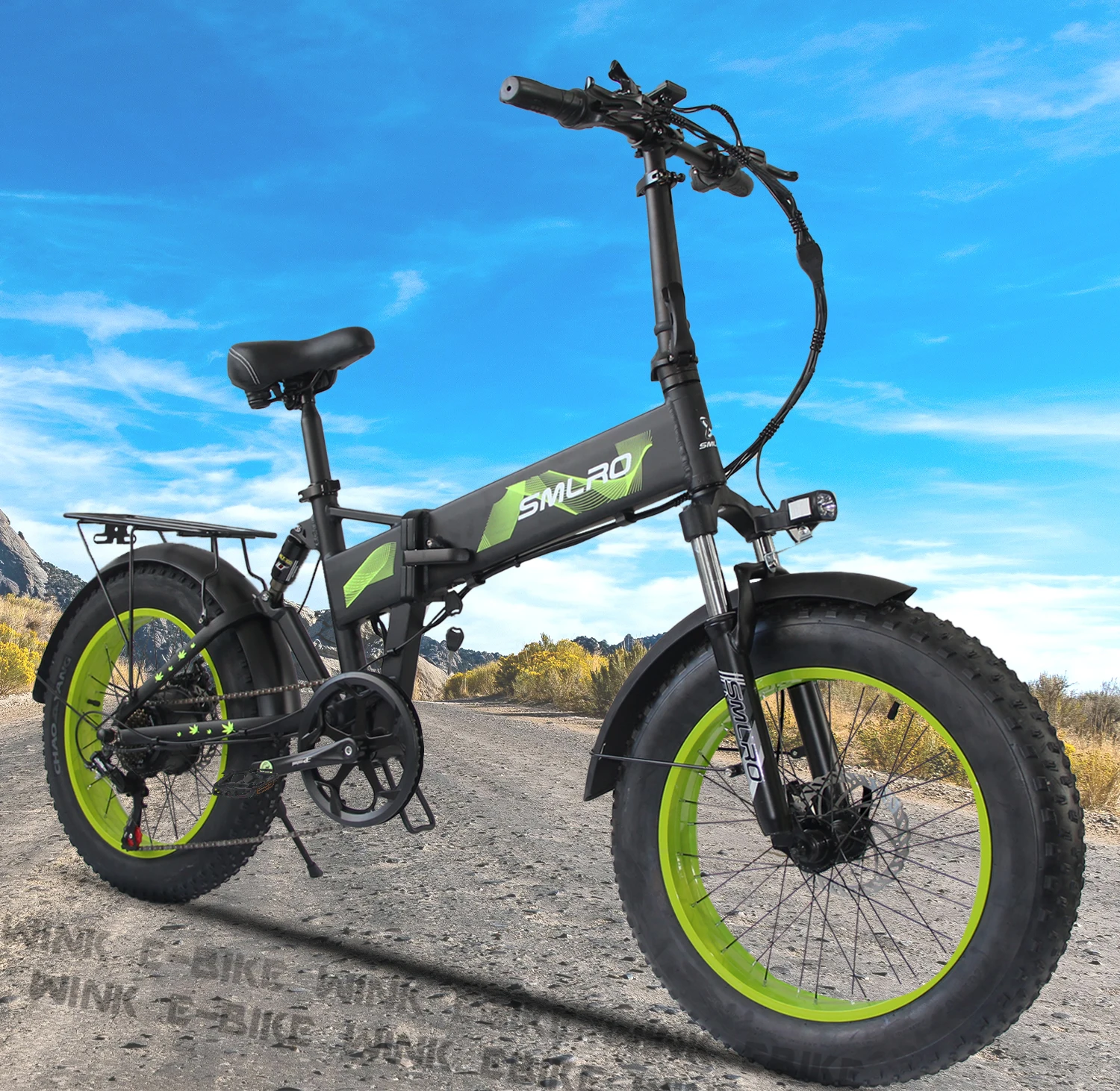 

Electric Bike for Adults 1000W Motor 45km/h 48V 15AH Removable Battery 20 * 4.0 Fat Tire Foldable Snow Ebike Full Suspension