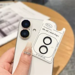 2-3Pcs Original Color Glossy Camera Protector for iPhone 16 15 14 Pro Max  Plus 12 13 Mini Metal Ring Glass Lens Cap Film