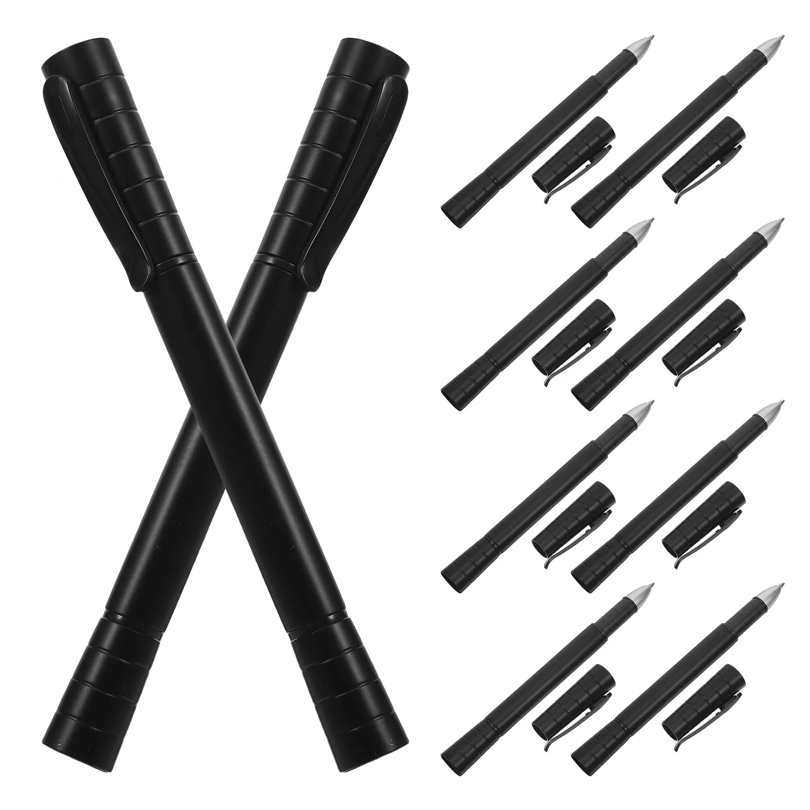 10Pcs Dual Tip Highlighter Marker Pen Combo Yellow Double Sided Chisel Fine Point Gel Pen for Study Office Notes Journaling