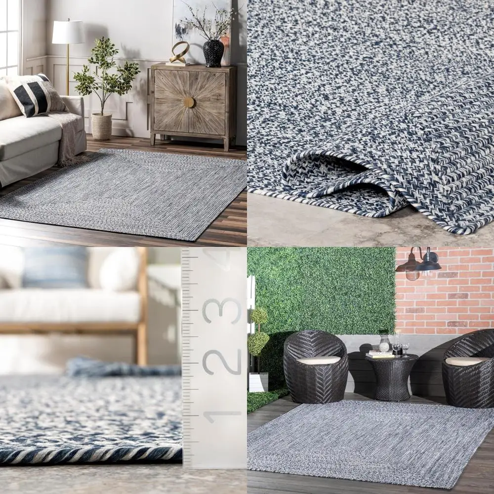 

Удобный для домашних животных круглый плетеный коврик, для улицы/в помещении, с высоким движением, устойчивый к атмосферным воздействиям, идеально подходит для патио и балкона