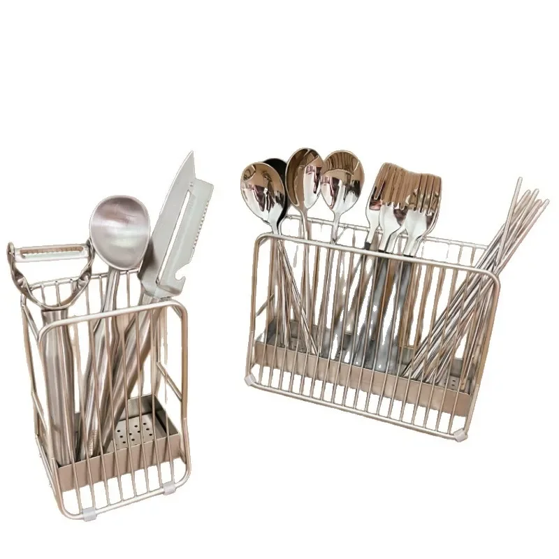 

chopstick storage box, tube wall-mounted fast cage bucket basket, high-end new kitchen household models, spoon rack holder